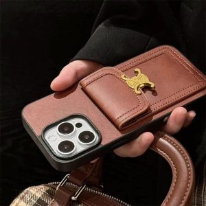 セリーヌ スマホ ショルダー celine iphone17/17pro ケース 肩掛け iphone16pro ショルダー ケース ハイ ブランド iphone15/14/13 ケース 人気 ブランド スマホケース カード ケース 付き