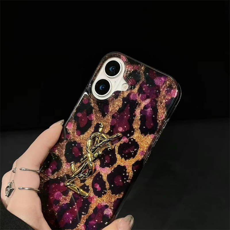 サン ローラン スマホ ケース 16 ysl iphone ケース ヒョウ 柄