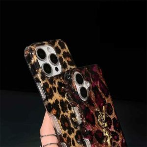 サン ローラン スマホ ケース 16/16pro ysl iphone15/15pro ケース ヒョウ柄 iphone14 ケース 人気 ブランド 女子 iphone13 ケース キラキラ ブランド スマホケース ブランド かわいい