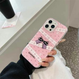iphone17/16 ケース シャネル風 iphone17pro ケース iphone15/14 ケース 人気 女子 ブランド スマホケース ハイ ブランド iphone13/12 ケース 大人かわいい リボン柄