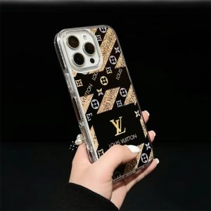 ルイヴィトン iphone17pro/17 ケース dior ビーズチェーン付き ヴィトン風 iphone16/15 ケース 韓国 ブランド iphone14pro ケース 頑丈 かわいい 携帯 ケース おしゃれ