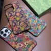 gucci iphone17/16pro ケース 花柄 グッチ アイ フォン ケース スマホケース ハイ ブランド iphone ケース 花 柄 ブランド iphone15/14pro/13 ケース 女子 人気