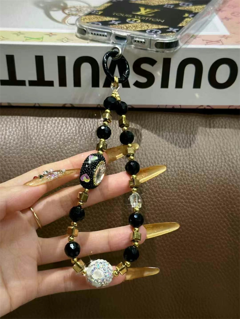 ルイヴィトン iphone17pro/17 ケース dior ビーズチェーン付き ヴィトン風 iphone16/15 ケース 韓国 ブランド iphone14pro ケース 頑丈 かわいい 携帯 ケース おしゃれ