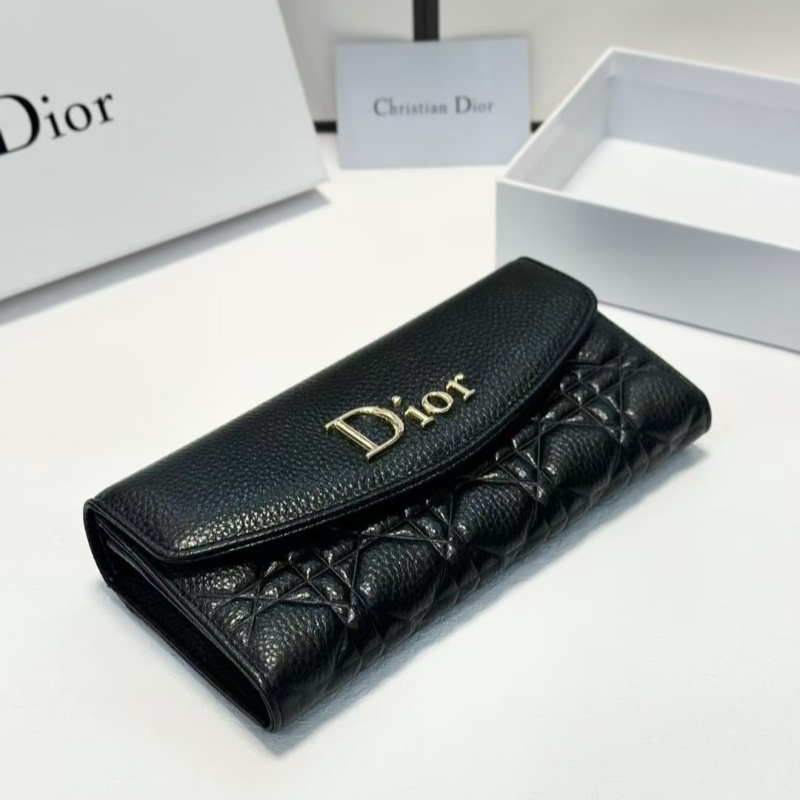 ディオール 財布 レディース dior カナージュ 長財布 黒 センス の いい 財布 レディース 40 代 50代 女性 財布 ハイブランド 長 財布 二 つ折り
