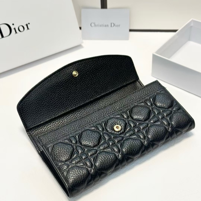 ディオール 財布 レディース dior カナージュ 長財布 黒 センス