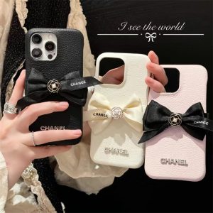 シャネル 風 スマホケース iphone ケース リボン ブランド chanel iphone17/17pro ケース デコ iphone16/16pro ケース 人気 ブランド 女子 iphone15/14 ケース かわいい
