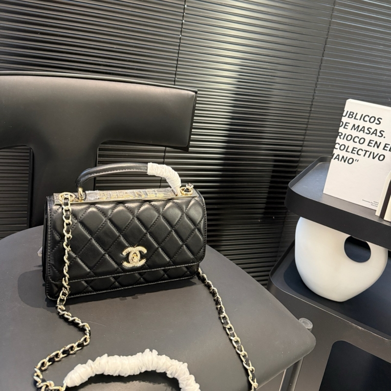 シャネル トレンディ cc chanel バッグ ショルダー トップ ハンドル バッグ 30 代 バッグ ブランド お 手頃 ショルダー ミニ バッグ レディース