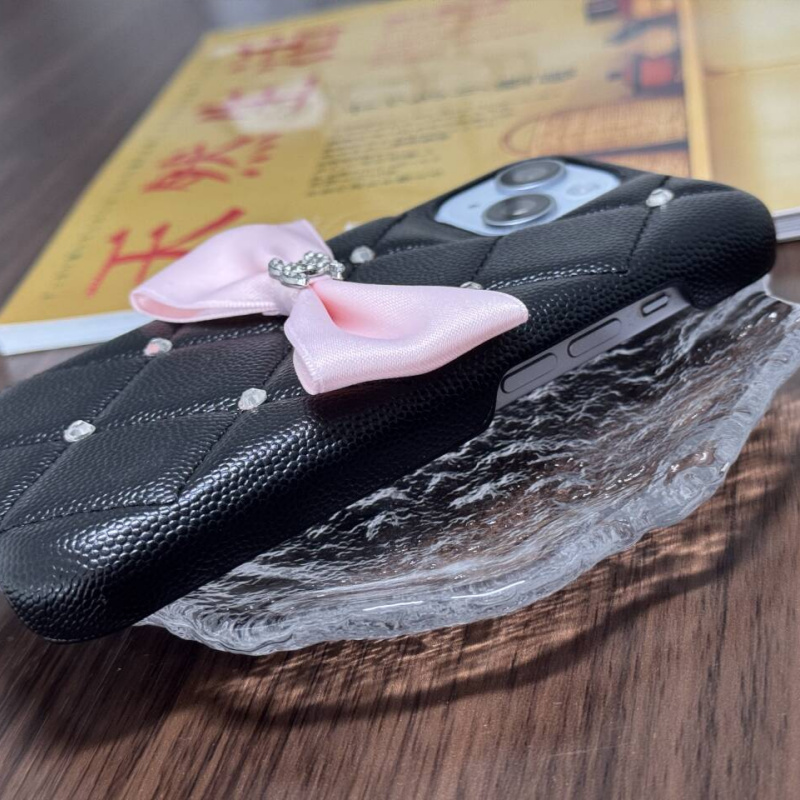 シャネル iphone ケース リボン 付き iphone17/17pro ケース 人気 女子 スマホ ケース デコ iphone16/16pro ケース 可愛い ブランド iphone15/14 ケース ハイ ブランド