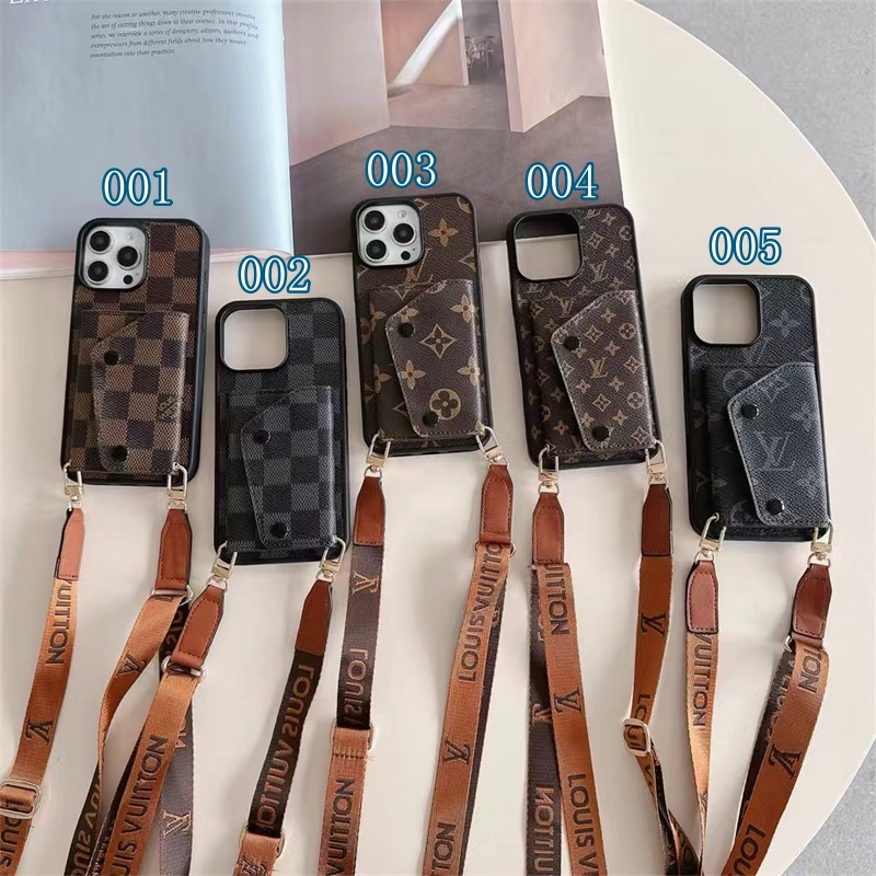 ルイヴィトン スマホケース ブランド メンズ ショルダー iphone17/17pro ケース ヴィトン iphone16/16pro ケース カード ケース 付き 携帯ケース ブランド iphone15/14/13 ケース