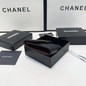 【新品同様】CHANEL 19 ディズヌフ　ブラック 三つ折り財布 ミニ財布 CHANEL シャネル ミニ財布 3つ折り財布 スモールフラップ