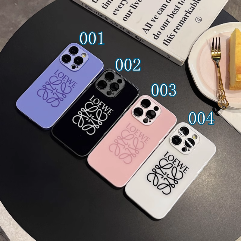 iphone16/16pro ケース ロエベ ハイブランド おしゃれ iphone ケース 強化ガラス スマホケース アイフォン15 おしゃれ iphone14プロ ケース メンズ カメラフィルム付き iphone13/12 ケース