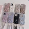 chanel スマホ ショルダー シャネル iphone17/17pro ケース 斜 めがけ iphone16/16pro ケース カード 収納 おしゃれ iphoneケース 人気ブランド 女子 iphone15/14/13ケース 大人可愛い ブランド