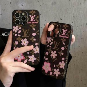 ルイ ヴィトン スマホケース ブランド iphone16/16promaxケース ハイ ブランド vuitton 携帯カバー 桜 iphone15/14pro ケース ブランド 可愛い iphone ケース