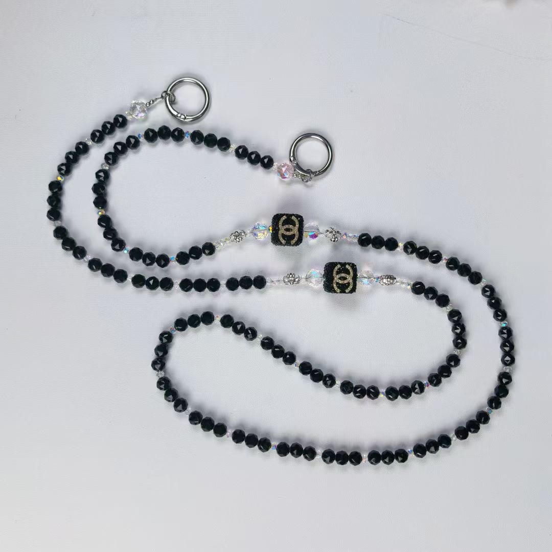 シャネル携帯ショルダーシャネル 風 ショルダー チェーンストラップシャネル ビーズストラップ