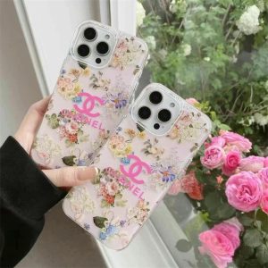 Alternative view of iphone16 ケース シャネル 風 iphone16pro ケース iphone15/14 ケース 人気 女子 ブランド スマホケース ハイ ブランド iphone13ケース 花柄