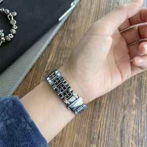 apple watch バンド 夏 クロムハーツ アップル ウォッチse2バンド ハイブランド メンズ apple watch ベルト ステンレス iwatch S10/9 バンド 紳士 アップル ウォッチ ブレスレット 格好いい 蒸しない