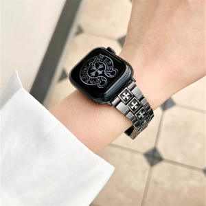 apple watch バンド 夏 クロムハーツ アップル ウォッチse2バンド ハイブランド メンズ apple watch ベルト ステンレス iwatch S10/9 バンド 紳士 アップル ウォッチ ブレスレット 格好いい 蒸しない