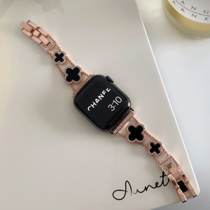 Alternative view of アップル ウォッチ バンド 夏 ブレスレット apple watch S10/ultra バンド ヴァンクリーフ 四つ葉 チェーン Van Cleef apple watch seカバー おすすめ ブランドコピー