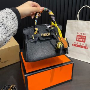 エルメス ケリー ショルダーバッグ 牛革 レディース HERMES バッグ パロディ風 Kelly ポシェット トップレイヤ 2wayトートバッグ 斜めがけ スカーフ付き ハイブランドバッグ