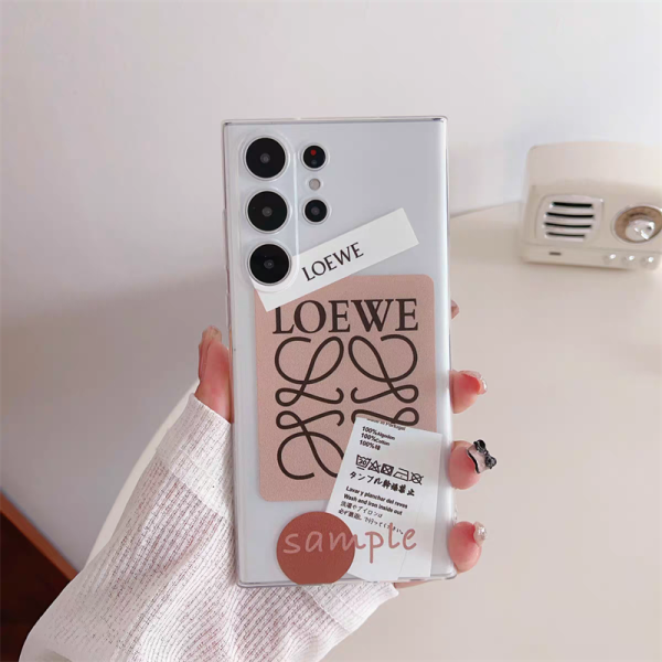 ロエベ スマホケース galaxy S25 ケース 韓国 ハイ ブランド ギャラクシー a53 ケース クリア loewe 携帯ケース 可愛い ブランド レディース galaxy s22 ultra ケース 薄い おすすめ