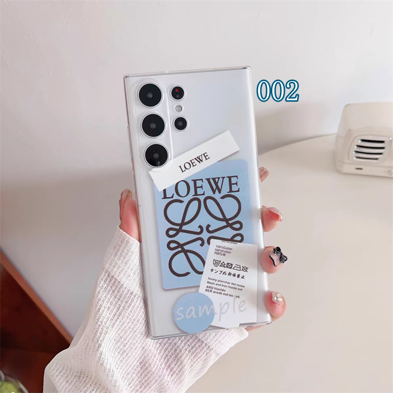 ロエベ スマホケース galaxy S25 ケース 韓国 ハイ ブランド ギャラクシー a53 ケース クリア loewe 携帯ケース 可愛い ブランド レディース galaxy s22 ultra ケース 薄い おすすめ