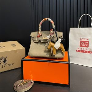エルメス ケリー ショルダーバッグ 牛革 レディース HERMES バッグ パロディ風 Kelly ポシェット トップレイヤ 2wayトートバッグ 斜めがけ スカーフ付き ハイブランドバッグ