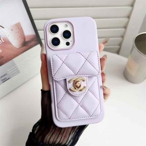 iphone17air/16plus ケース ショルダー ブランド chanel パロディ iphone17/16 ケース iphone15/15plus ケース レザー ブランド マトラッセ iphone14/13 ケース スマホケース 背面収納 iphone ケース 肩掛け ブランド