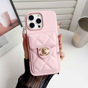iphone17air/16plus ケース ショルダー ブランド chanel パロディ iphone17/16 ケース iphone15/15plus ケース レザー ブランド マトラッセ iphone14/13 ケース スマホケース 背面収納 iphone ケース 肩掛け ブランド