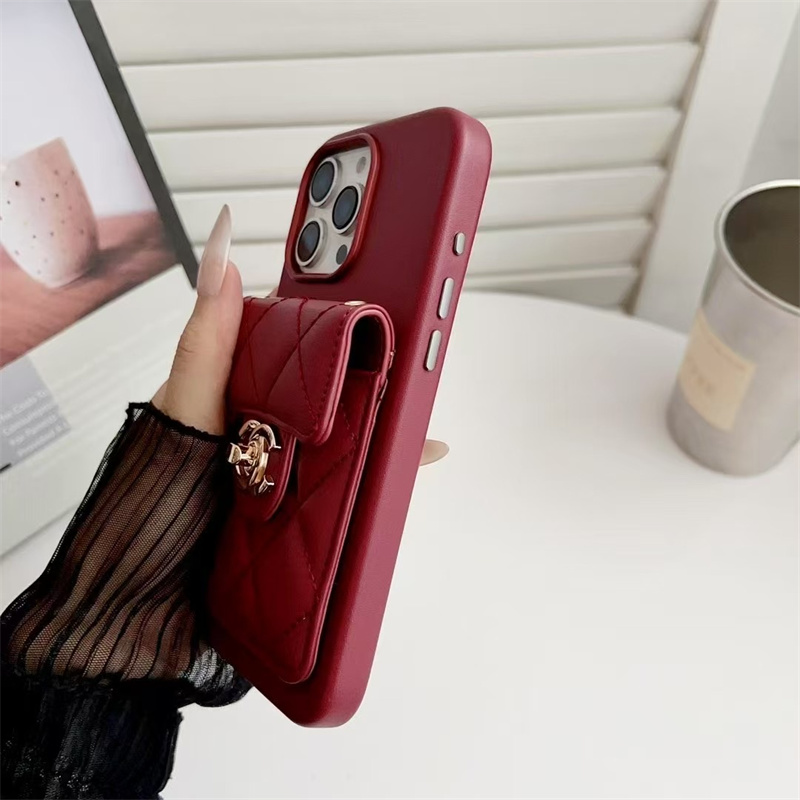iphone17air/16plus ケース ショルダー ブランド chanel パロディ iphone17/16 ケース iphone15/15plus ケース レザー ブランド マトラッセ iphone14/13 ケース スマホケース 背面収納 iphone ケース 肩掛け ブランド