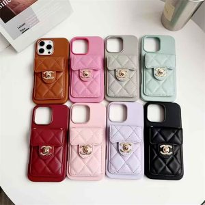 iphone17air/16plus ケース ショルダー ブランド chanel パロディ iphone17/16 ケース iphone15/15plus ケース レザー ブランド マトラッセ iphone14/13 ケース スマホケース 背面収納 iphone ケース 肩掛け ブランド