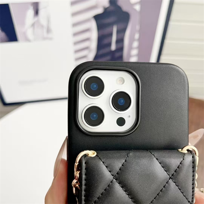 iphone17air/16plus ケース ショルダー ブランド chanel パロディ iphone17/16 ケース iphone15/15plus ケース レザー ブランド マトラッセ iphone14/13 ケース スマホケース 背面収納 iphone ケース 肩掛け ブランド
