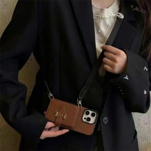 Alternative view of エルメス 風 iphone16E/17 ケース スマホ ケース カード 収納 iphone17pro/16pro ケース ショルダー ハイブランド iphone15/15plus ケース レザー ブランド iphone16 プロ マックス ケース ブランド