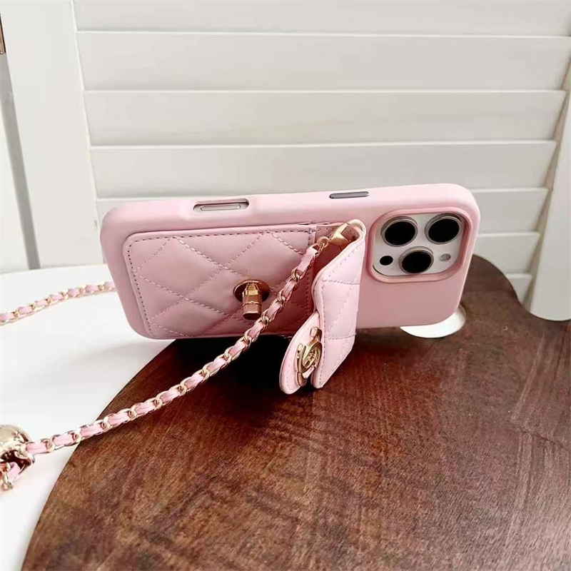 iphone17air/16plus ケース ショルダー ブランド chanel パロディ iphone17/16 ケース iphone15/15plus ケース レザー ブランド マトラッセ iphone14/13 ケース スマホケース 背面収納 iphone ケース 肩掛け ブランド