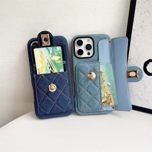シャネル iphone17/17pro ケース デニム iphone16/16plus ケース 背面 ポケット ブランド chanel パロディ iphone15/14/13 ケース アイ フォン ケース 布