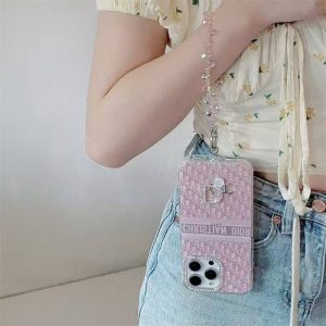 iphone17 ケース ディオール iphone17pro/16pro ストラップ 付 ケース iphone16/15 ケース 大人 可愛い ブランド dior iphone15pro/14pro ケース パロディ