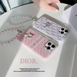 iphone17 ケース ディオール iphone17pro/16pro ストラップ 付 ケース iphone16/15 ケース 大人 可愛い ブランド dior iphone15pro/14pro ケース パロディ