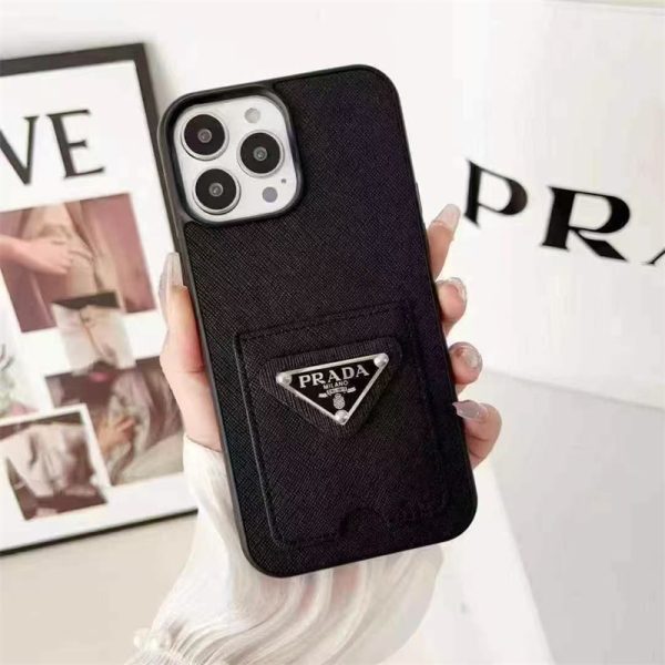 prada アイフォン17/17air ケース iphone17pro/16pro ケース カード 収納 ハイ ブランド スマホケース 黒 ピンク iphone16/15/14 ケース レザー ブランド