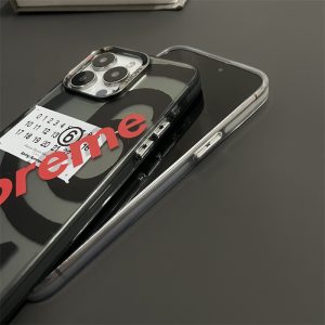 シュプリーム マルジェラ コラボ iphone17 ケース supreme iphone ケース iphone17pro ケース ハイ ブランド iphone16/15pro ケース ストリート ブランド