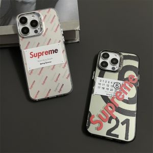 シュプリーム マルジェラ コラボ iphone17 ケース supreme iphone ケース iphone17pro ケース ハイ ブランド iphone16/15pro ケース ストリート ブランド