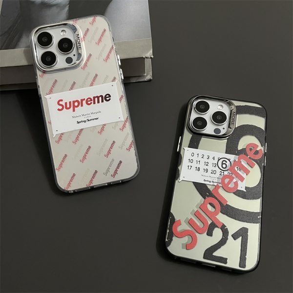 シュプリーム マルジェラ コラボ iphone17 ケース supreme iphone ケース iphone17pro ケース ハイ ブランド iphone16/15pro ケース ストリート ブランド