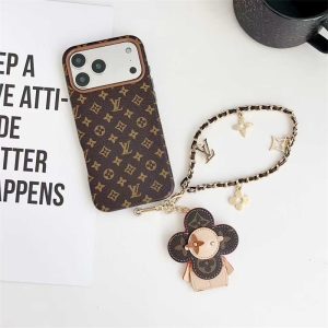 ルイ ヴィトン ヴィヴィエンヌ iphone17/17pro ケース vuitton iphoneケース ストラップ 付き iphone16/16pro ケース 人気 ブランド 女子 iphone15/14 ケース チャーム 付き