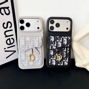 dior iphone17 ケース ディオール スマホケース 17pro iphoneケース ハイ ブランド iphone16/16proケース カード収納 おしゃれ iphone15/14promaxケース 背面収納 かわいい