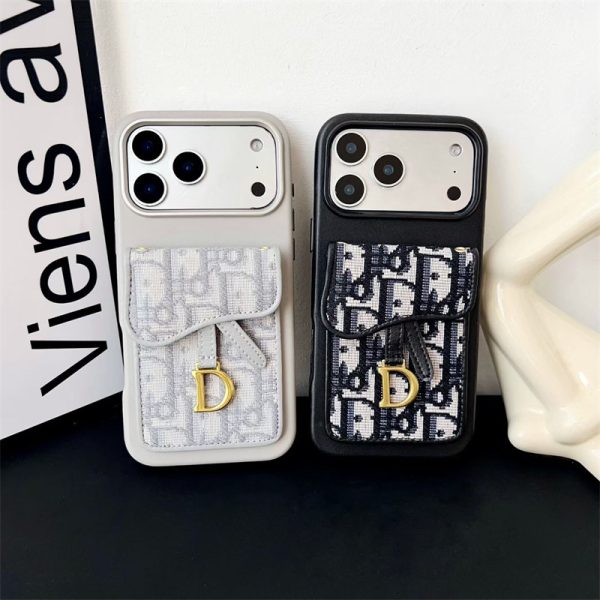 dior iphone17 ケース ディオール スマホケース 17pro iphoneケース ハイ ブランド iphone16/16proケース カード収納 おしゃれ iphone15/14promaxケース 背面収納 かわいい