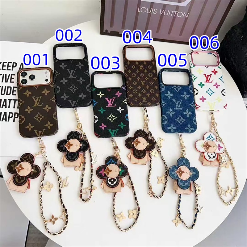 ルイ ヴィトン ヴィヴィエンヌ iphone17/17pro ケース vuitton iphoneケース ストラップ 付き iphone16/16pro ケース 人気 ブランド 女子 iphone15/14 ケース チャーム 付き