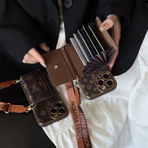 ルイヴィトン iphoneケース 新作 iphone17/17proケース カード 収納 ハイブランド gucci スマホ ショルダー iphone16/16pro max ケース カード ケース 付き スマホケース 肩掛け ブランド