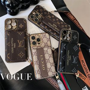 ルイヴィトン iphoneケース 新作 iphone17/17proケース カード 収納 ハイブランド gucci スマホ ショルダー iphone16/16pro max ケース カード ケース 付き スマホケース 肩掛け ブランド