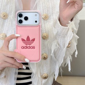 Adidas iphone ケース 17/17pro アディダス スマホケース iPhoneケース お揃い カップル iphoneケース 人気ブランド オレンジ iPhone16/16pro ケース オレンジ おしゃれ