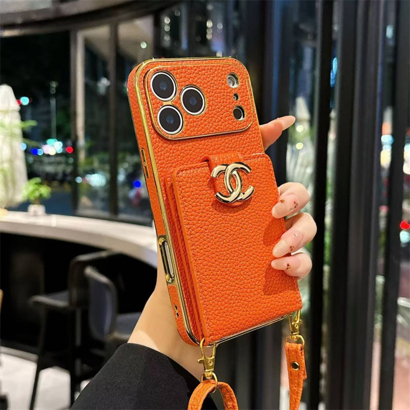 シャネル 携帯ケース ショルダー  chanel iphone17/17pro max ケース iphone16/16pro ケース 背面 収納 ハイ ブランド スマホケース カード入れ iPhoneケース 人気ブランド 女性 30代