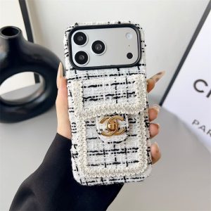 シャネル ツイード iphone17/17pro ケース CHANEL iphone16/16proケース ブランド レディース iphone15/14promaxケース ハイ ブランド iphoneケース ブランド かわいい スマホケース カード 入れ 背面