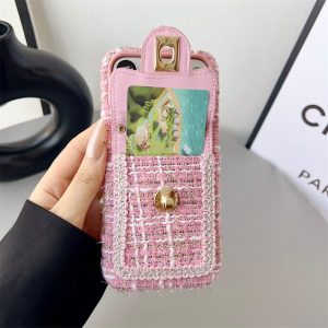 シャネル スマホ ショルダー chanel iphone17/17pro ケース ツイード iphoneケース ハイブランド 女子 iphone16/16pro max ケース ショルダー ブランド 携帯ケース 斜めがけ 背面 収納